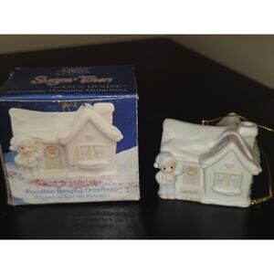 Enesco Precious Moments Sugar Town Sams House Ornament 530468 Porcelain